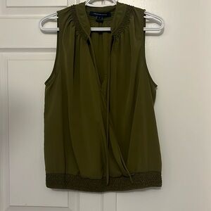 French Connection Green Sleeveless Top